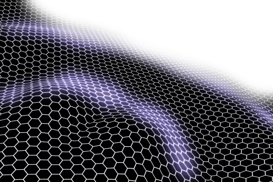 Graphene hexagon array pattern texture honeycomb